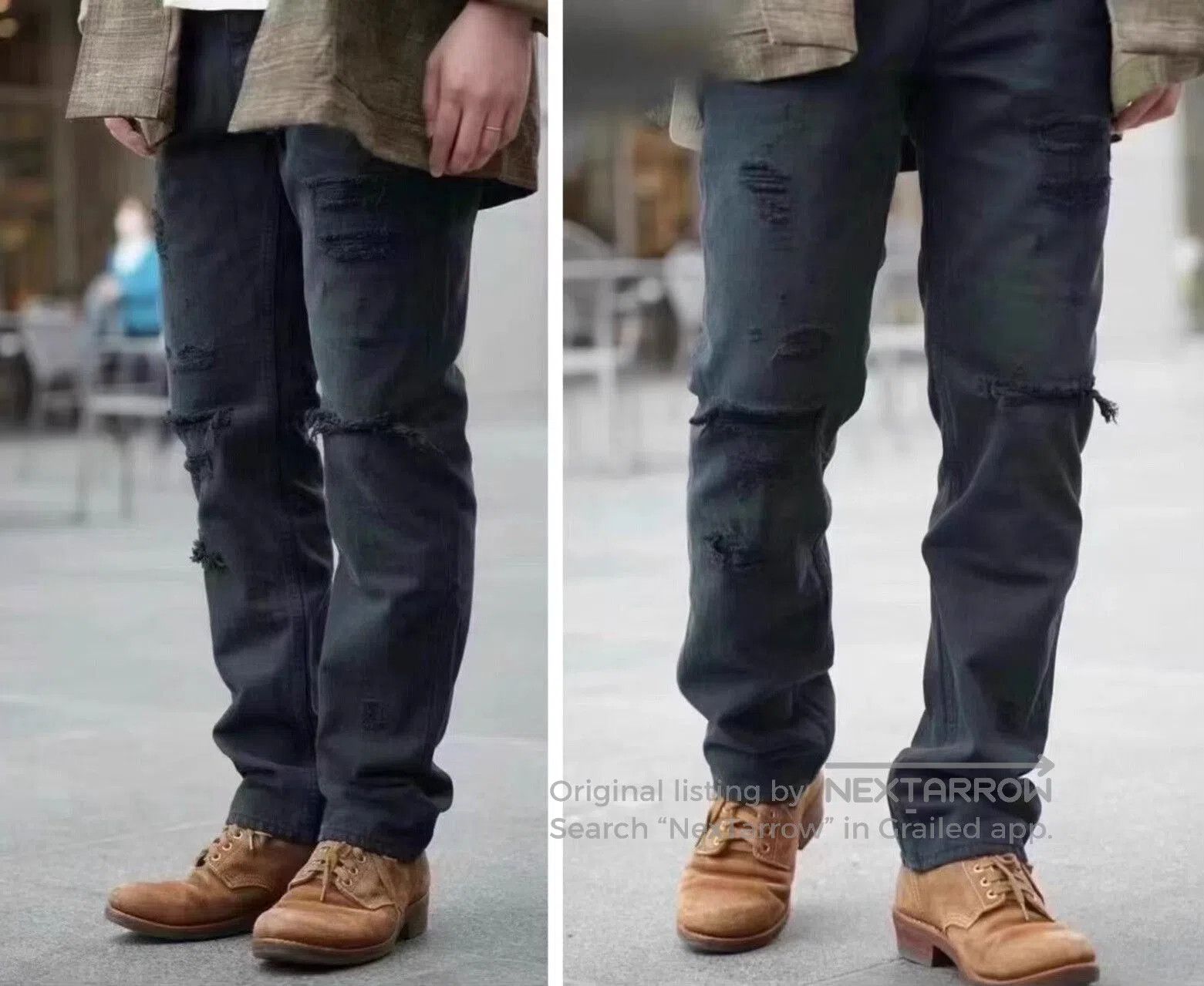 Visvim visvim damaged black jeans W34L30. Size US 34 / EU 50 - 3 Thumbnail