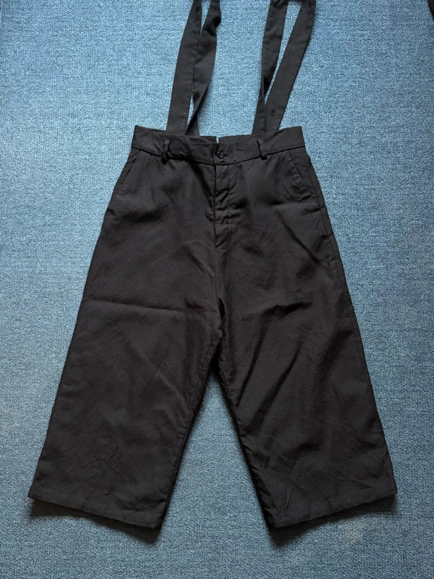 Archivio J.M. Ribot Archivio J.M Robit 1930 Wool Wide-Leg Suspender Pants Size US 43 - 1 Thumbnail