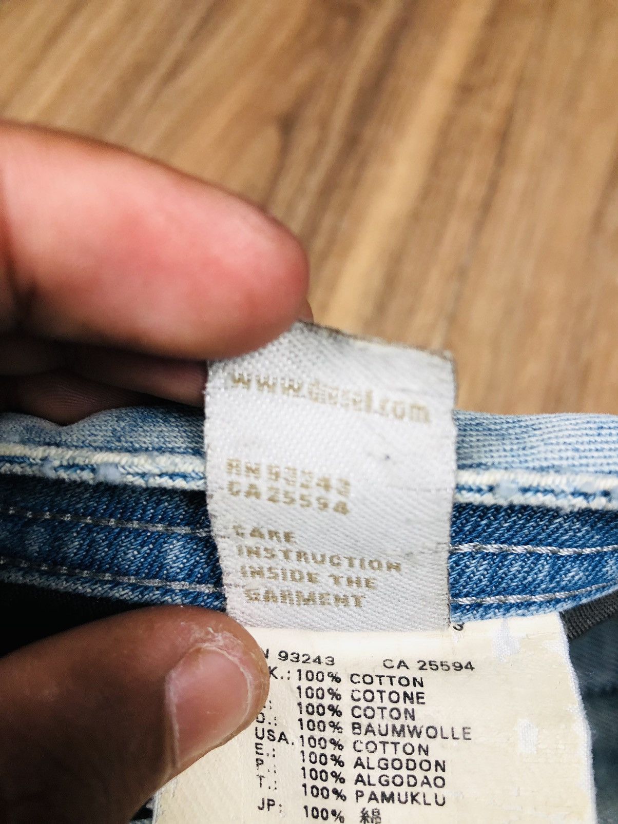 Diesel Diesel Industry Distressed Jeans (35) Size US 29 - 14 Thumbnail