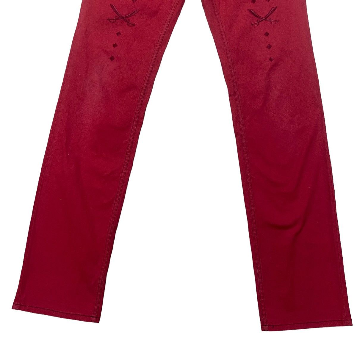 Le Grande Bleu (L.G.B.) RUPERT EDGE Tribal Skull Embroidery Jeans Size US 31 - 8 Thumbnail