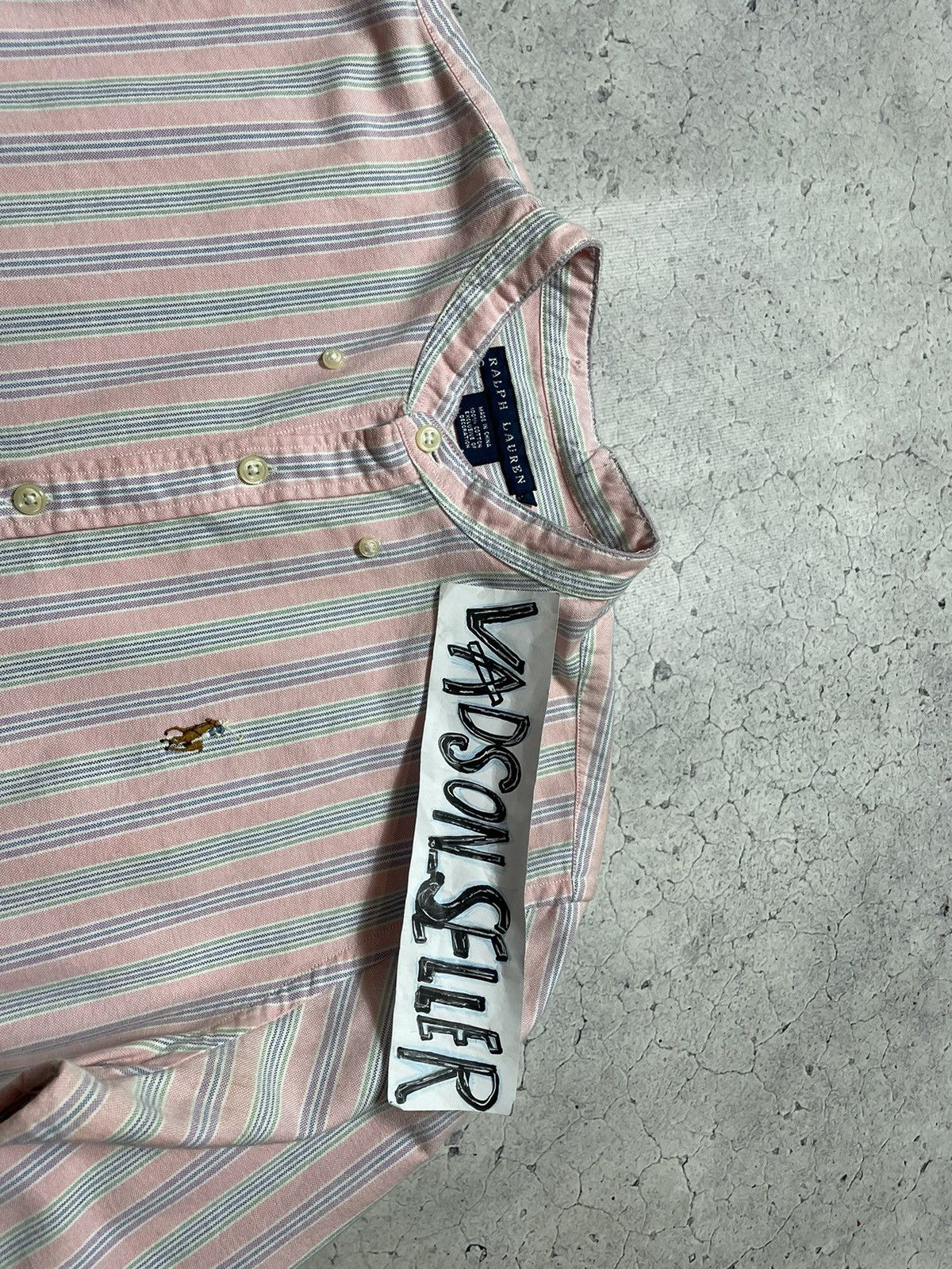 Polo Ralph Lauren × Ralph Lauren Polo Ralph Lauren Button Up Shirt Pink PRL Y2K Pony Size US M / EU 48-50 / 2 - 5 Thumbnail