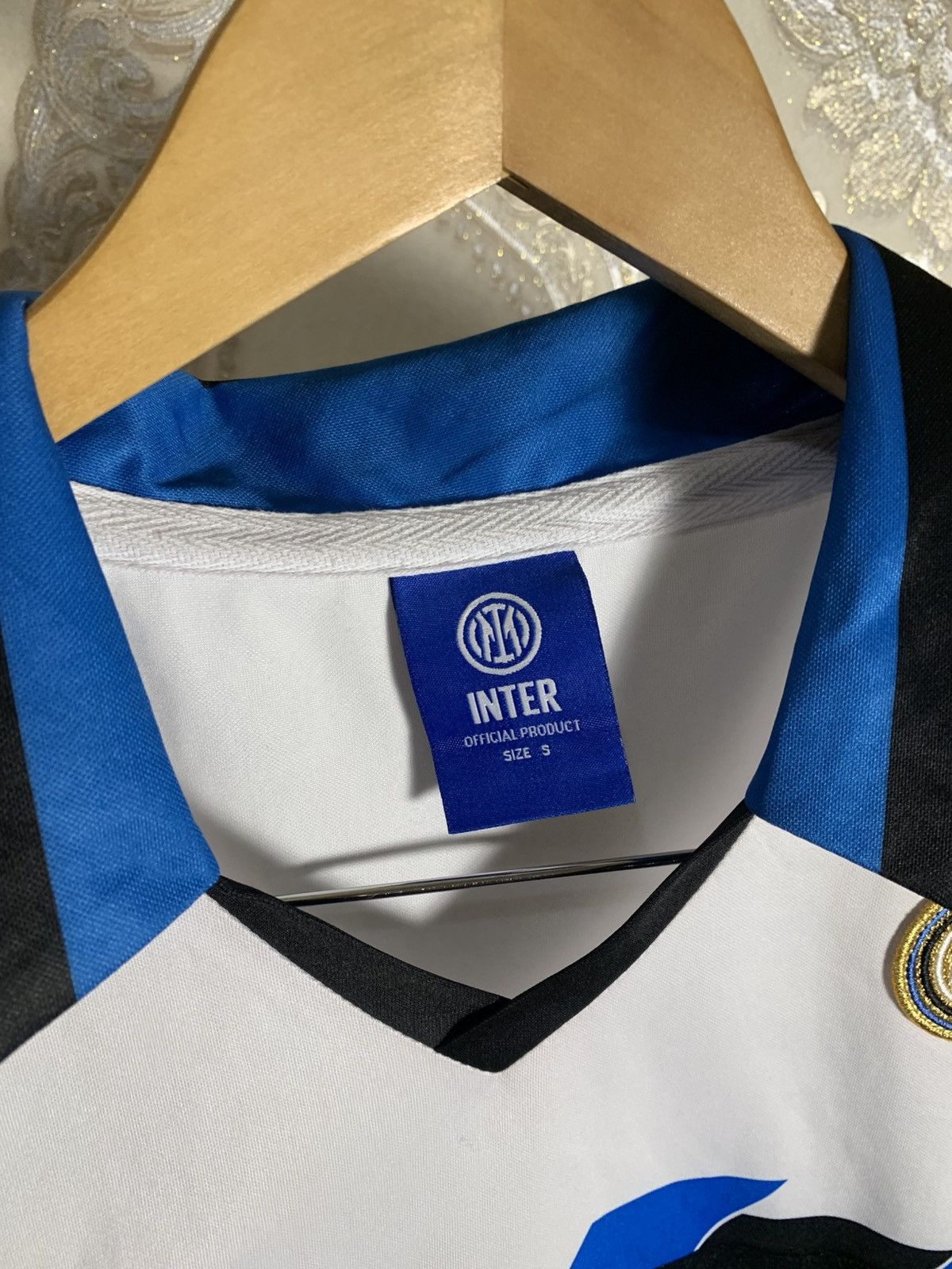 Vintage VERY RARE INTER MILAN ITALY SOCCER JERSEY RETRO BLOKE 90s Size US S / EU 44-46 / 1 - 4 Thumbnail