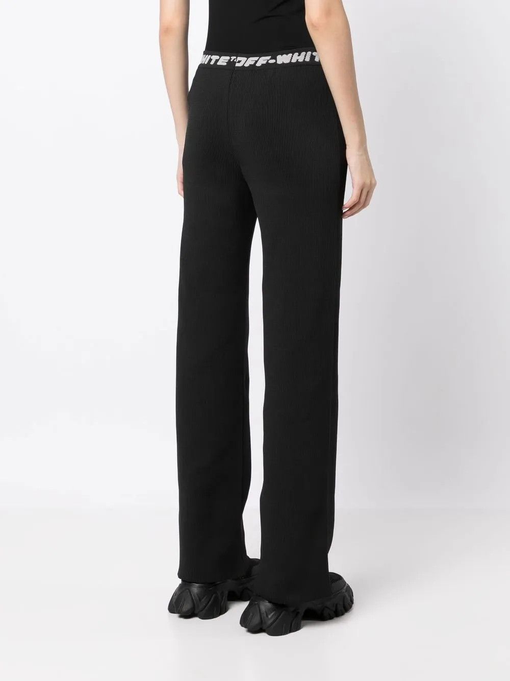 Off-White o1y1225 Logo Sweatpant in Black Size 27" / US 4 / IT 40 - 3 Thumbnail