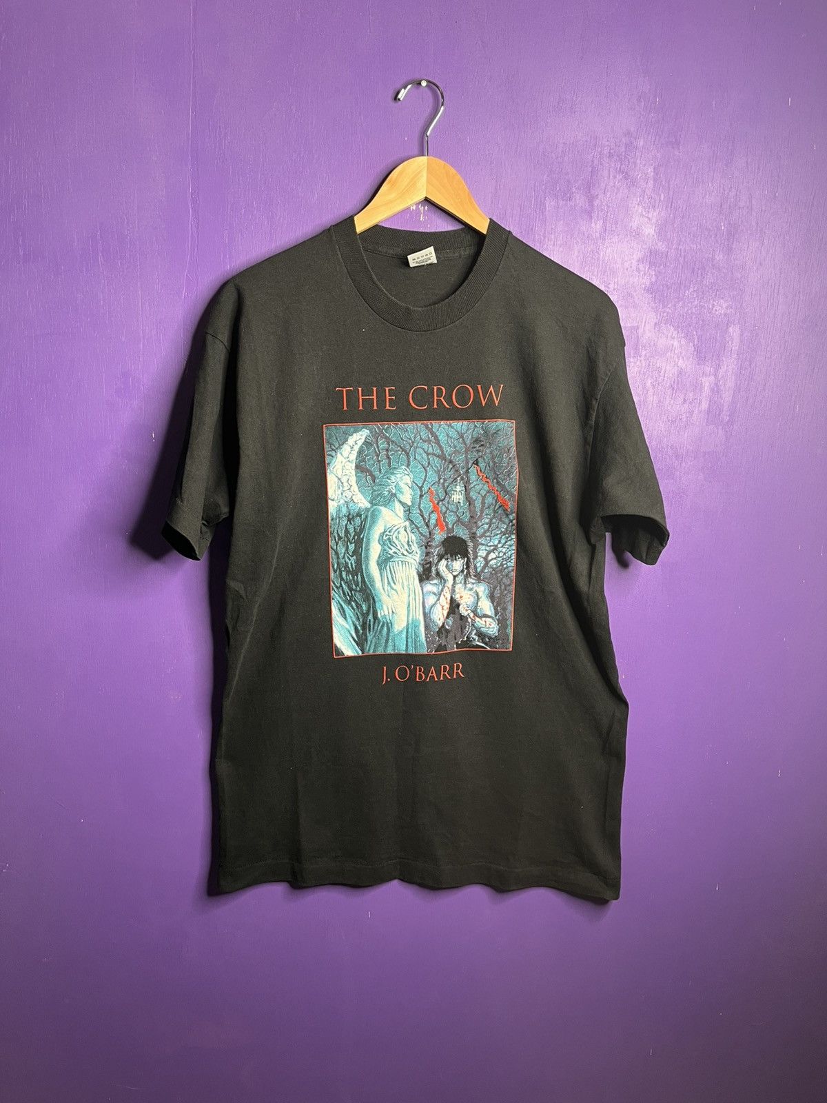 Vintage 1994 The crow pain fear irony book promo t-shirt