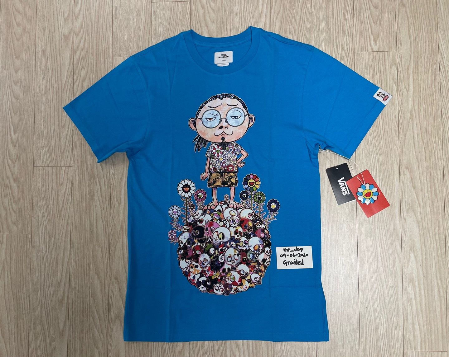 Japanese Brand × Takashi Murakami × Vans Takashi Murakami x Vans Tee Blue XS Size XS / US 0-2 / IT 36-38 - 6 Thumbnail