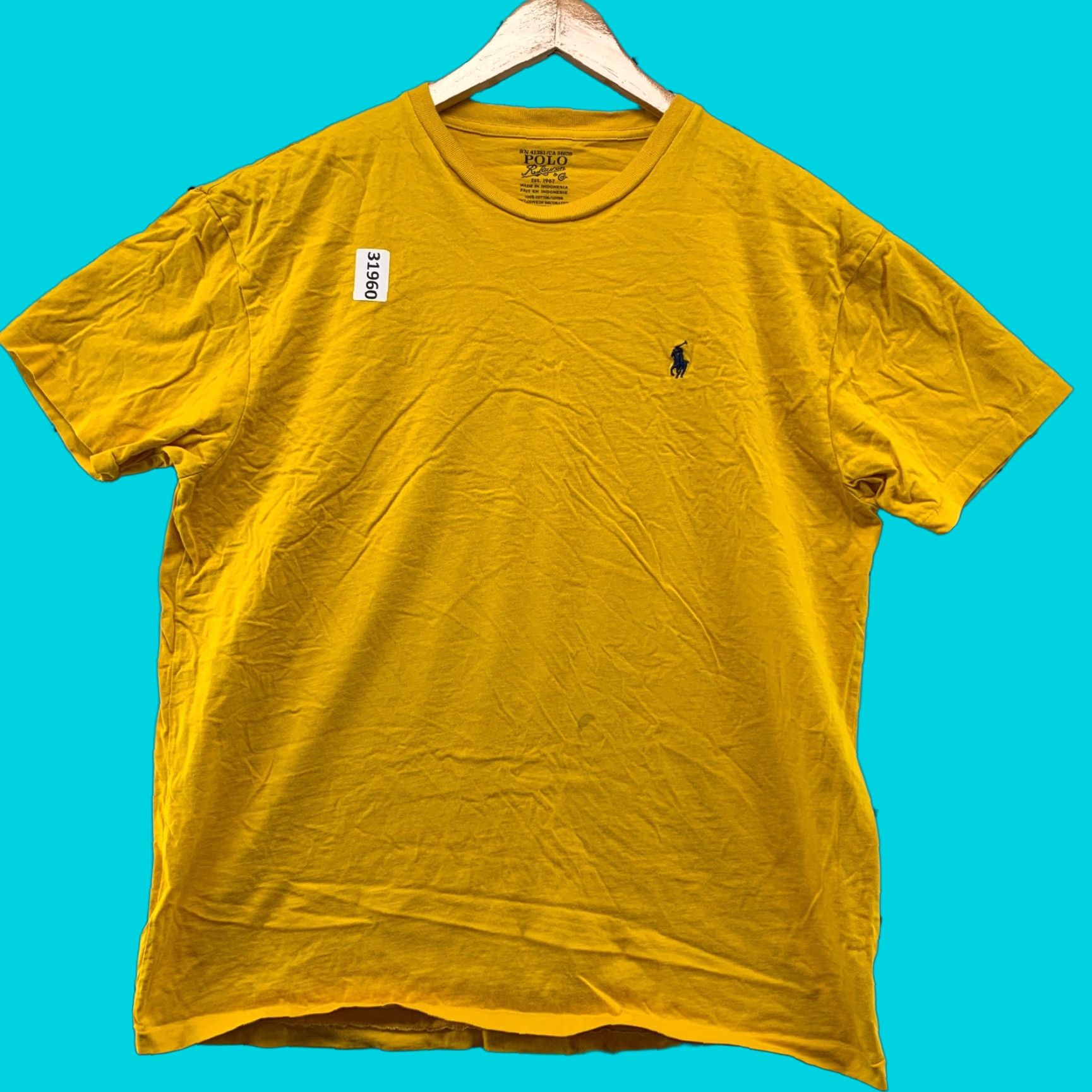 Polo Ralph Lauren Polo Ralph Lauren Shirt Mens Medium Yellow Black Pony Casual 21x26 Shirt Mens M Yellow Pony Casual Size US M / EU 48-50 / 2 - 1 Thumbnail