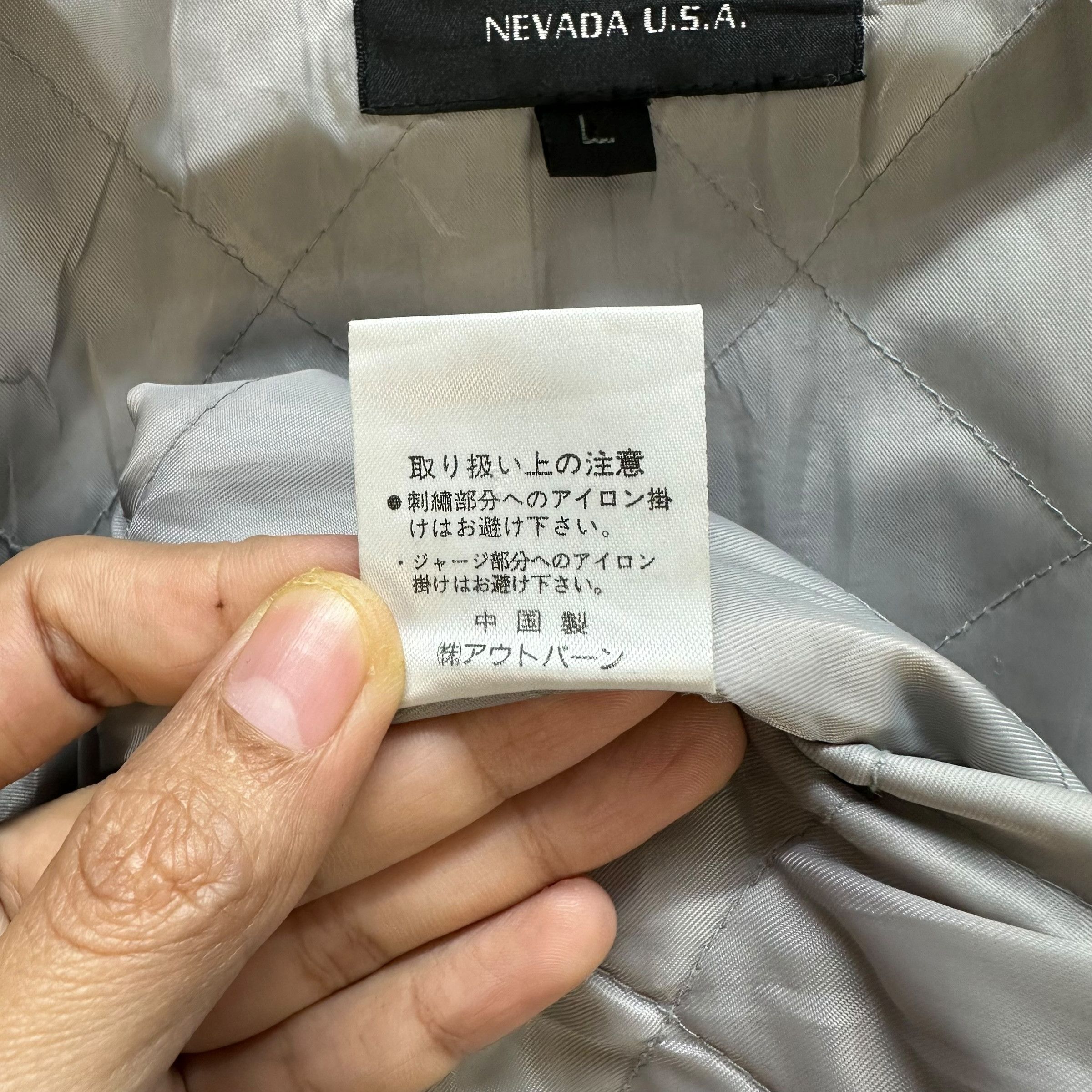BESCHWA Embroidery Big Logo Wool Bomber Jacket #A53-1238