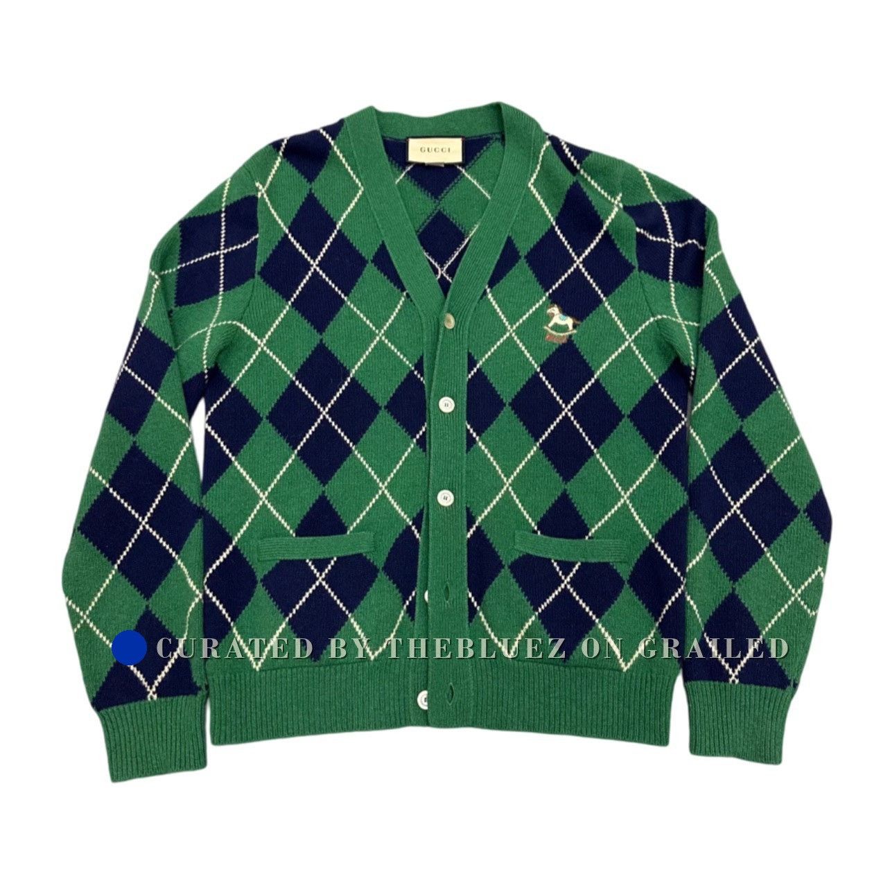 Gucci Gucci Wool Plaid Cardigan Size L Size US L / EU 52-54 / 3 - 1 Thumbnail