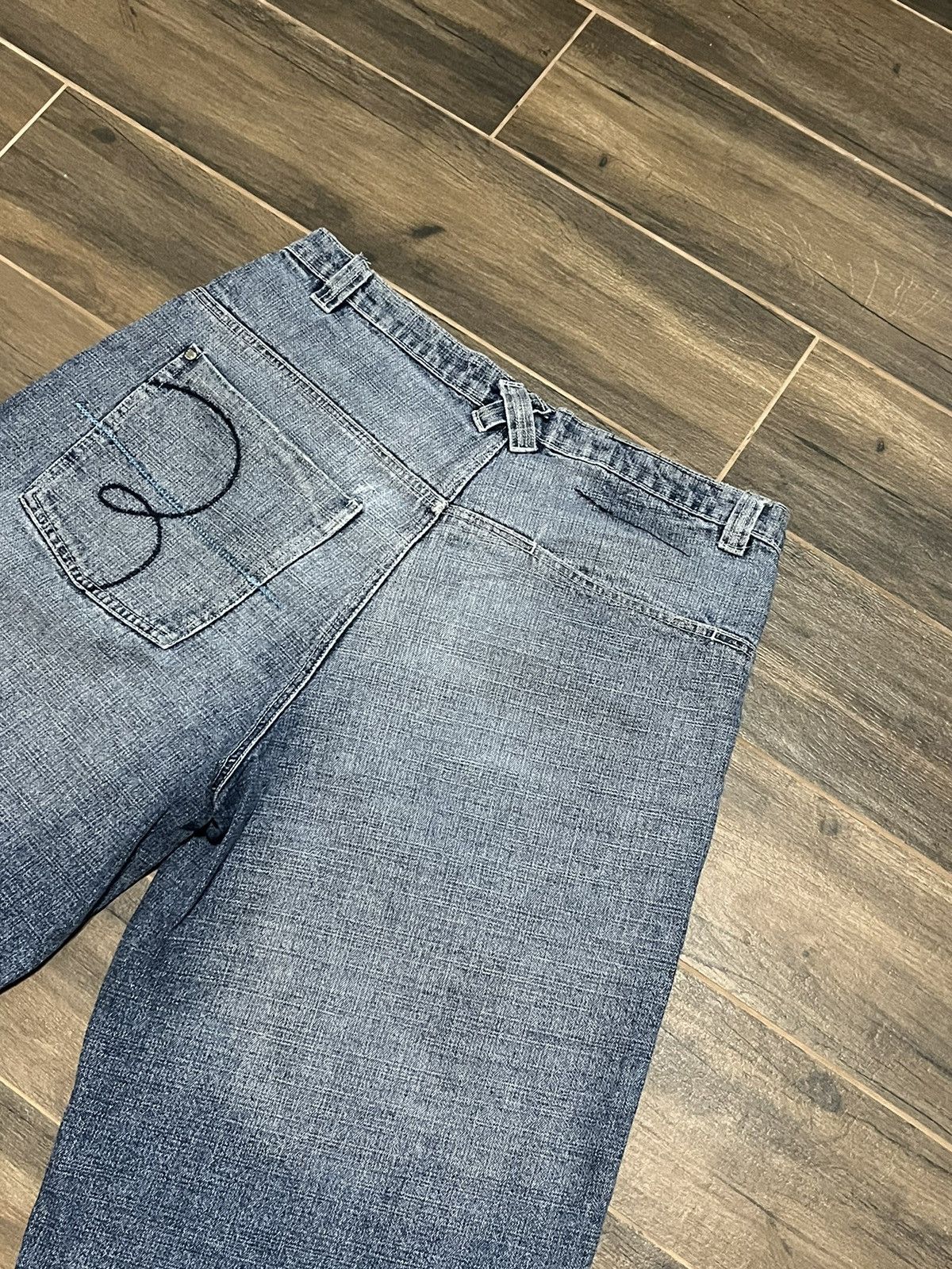 JNCO × Southpole Jorts Shorts Baggy Faded Blue Jeans Vintage Lot 29 Size US 34 / EU 50 - 5 Thumbnail