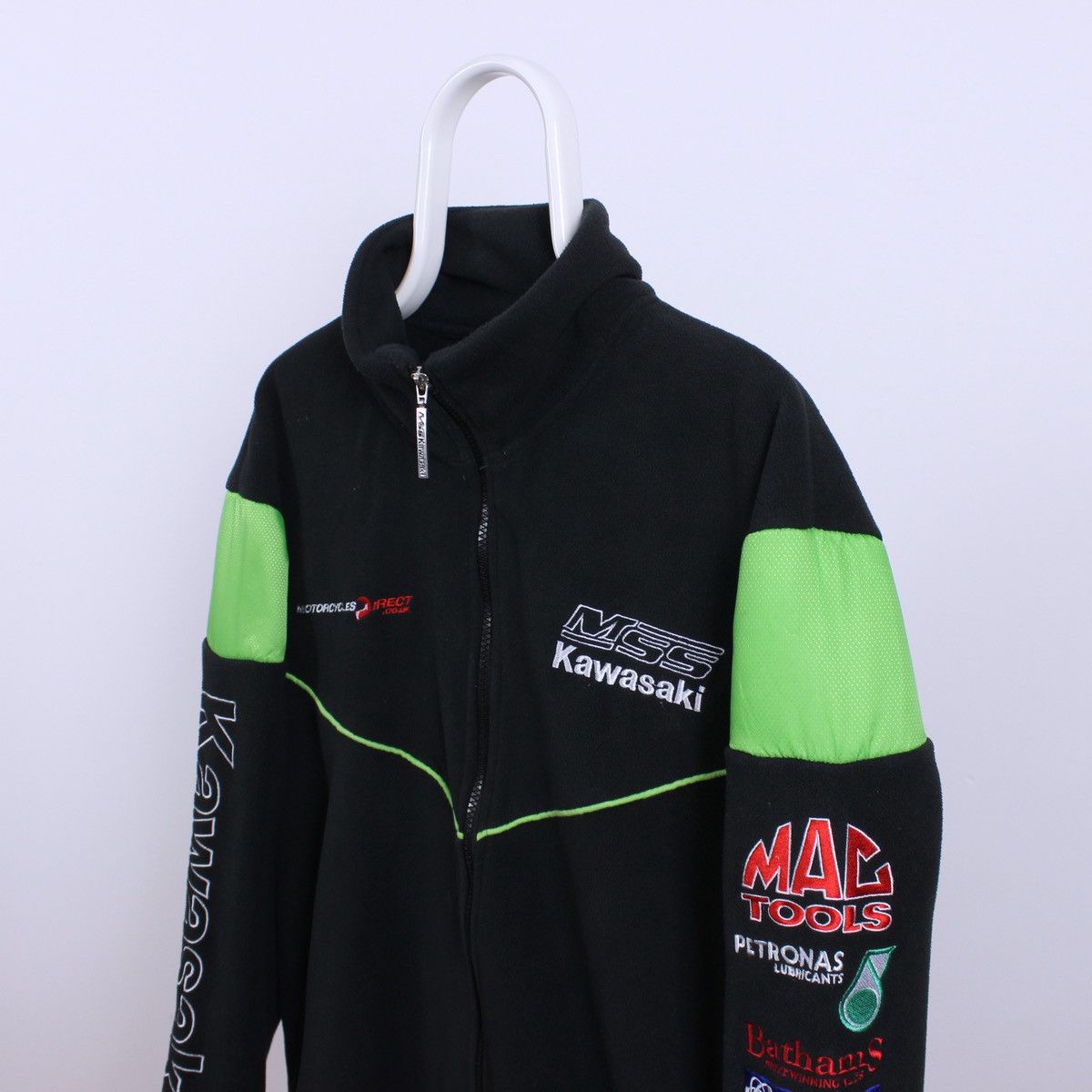 Vintage Vintage MSS Kawasaki Racing Team Racing Zip Fleece Size US M / EU 48-50 / 2 - 1 Thumbnail