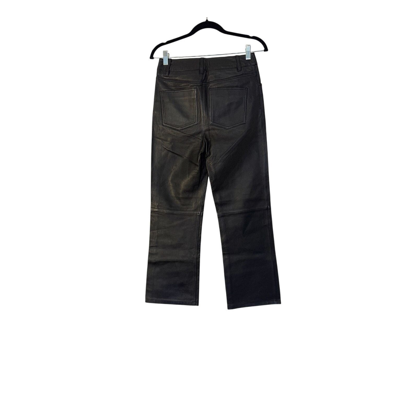 Maje Maje Black Sheepskin Leather trousers Size 27" / US 4 / IT 40 - 2 Thumbnail