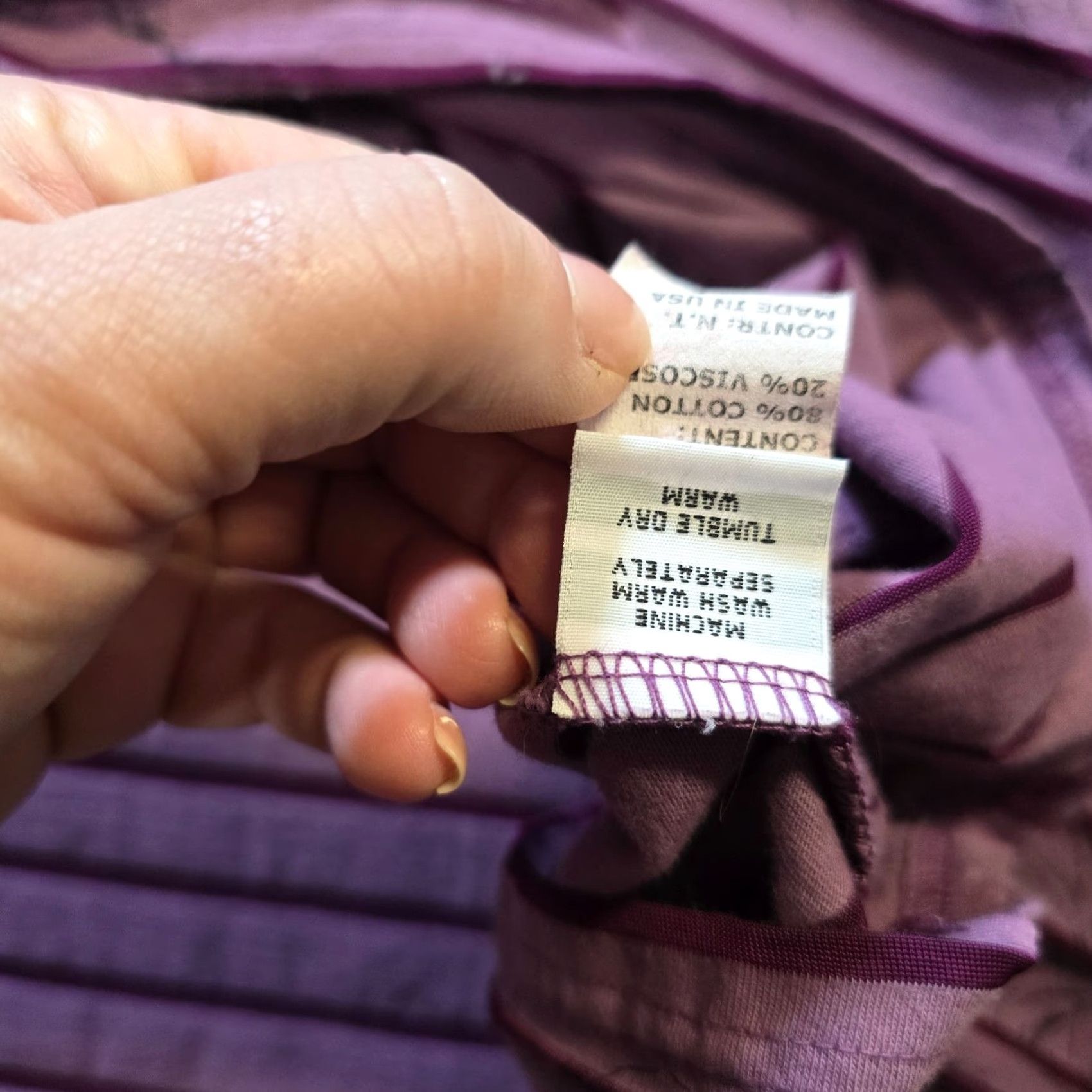 Pinko Cutloose Top Womens XL Pink Purple Striped Floral Boxy Short Sleeve Casual Shirt Size XL / US 12-14 / IT 48-50 - 7 Thumbnail