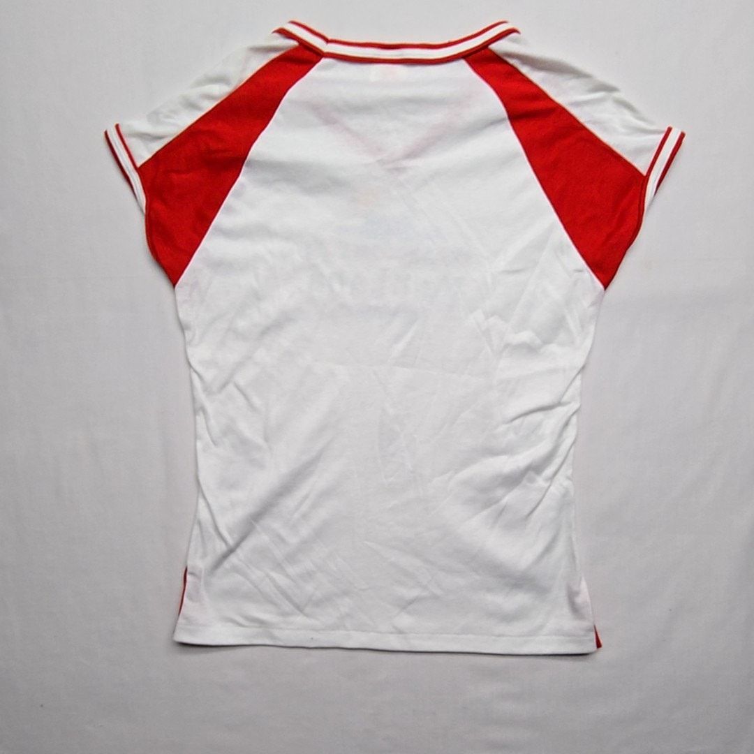 Vintage Vintage Montana Graphic Tee Le Riche Red White V-Neck Shirt Size L / US 10 / IT 46 - 5 Thumbnail