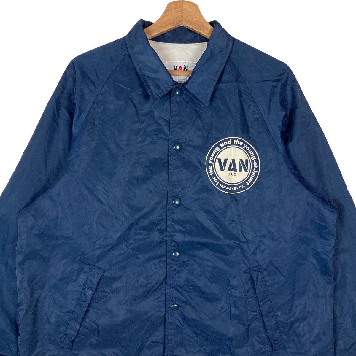 Van Vintage VAN-JAC Snap Button Coach Jacket Size US M / EU 48-50 / 2 - 2 Thumbnail