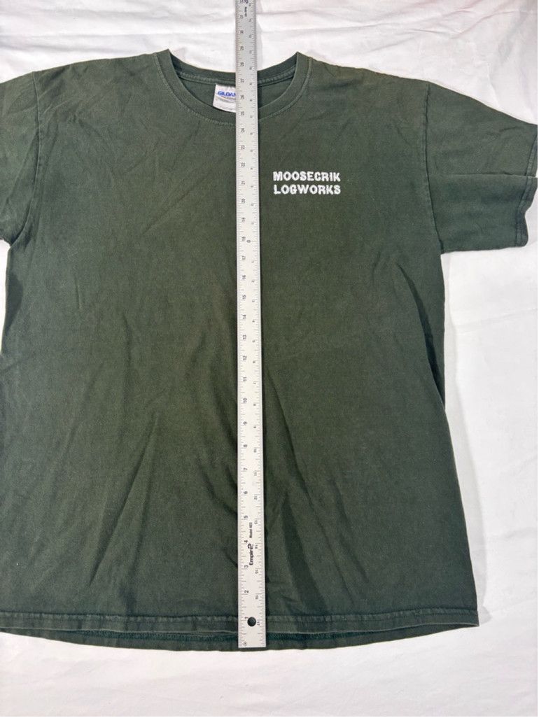 Gildan Men's Gildan T-shirt Size L Green Short Sleeve Crew Neck Size US L / EU 52-54 / 3 - 4 Thumbnail