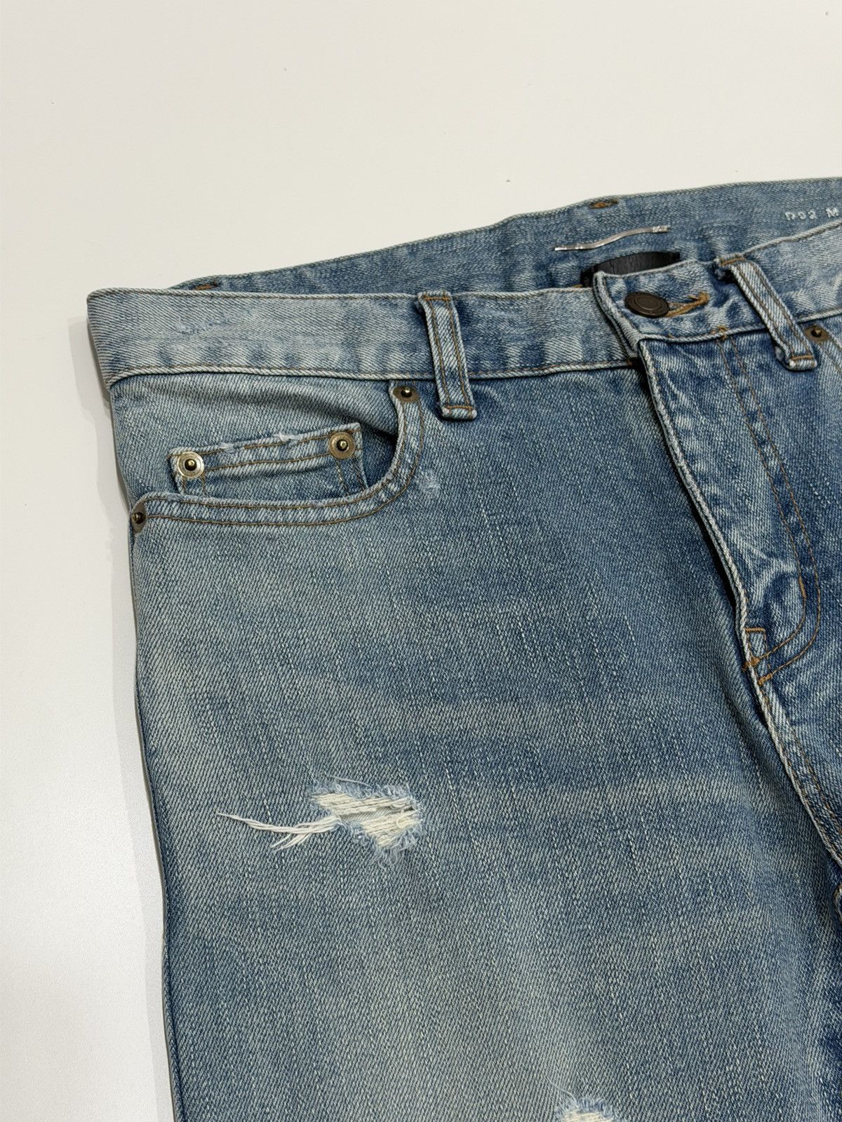 Saint Laurent Paris SAINT LAURENT Hedi Slimane 2016 Crash Skinny Jeans Nettspend Size US 28 / EU 44 - 10 Thumbnail