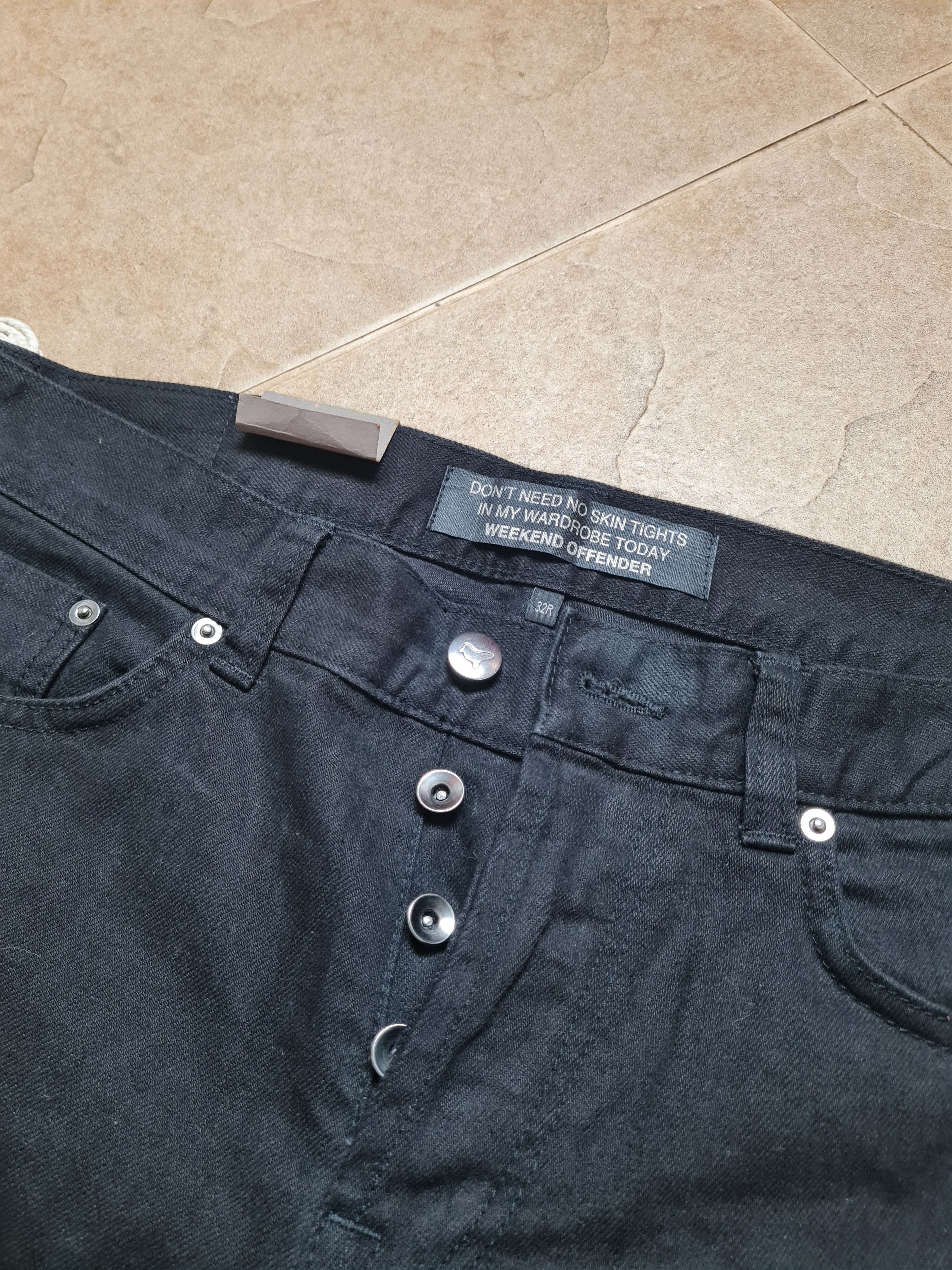 Weekend Offender Jeans Mens Black Denim Weekend Offender Tapered Fit Jeans 32 Size US 32 / EU 48 - 13 Thumbnail