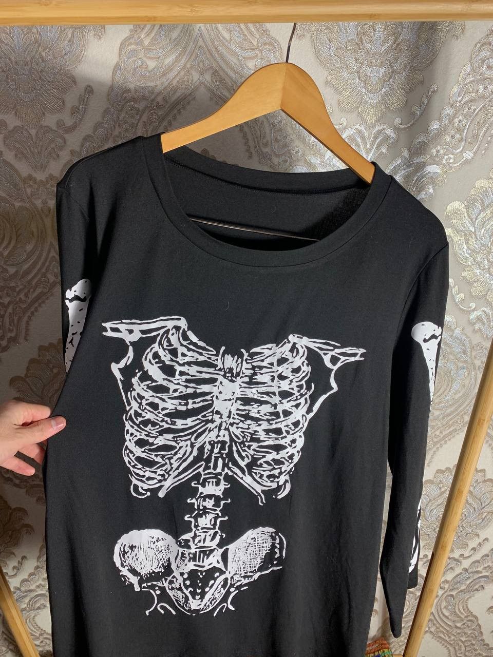 Vintage VERY RARE SKELETON LONG SLEEVE JAPAN STYLE Y2K 90s PUNK HYPE Size US XL / EU 56 / 4 - 2 Thumbnail