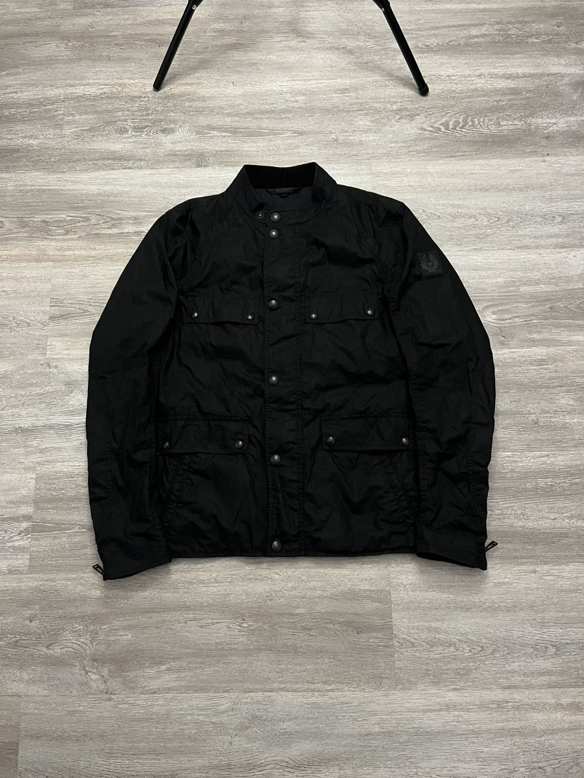 Belstaff Vintage Belstaff Moto Style Waxed Cotton Jacket Size US M / EU 48-50 / 2 - 1 Thumbnail