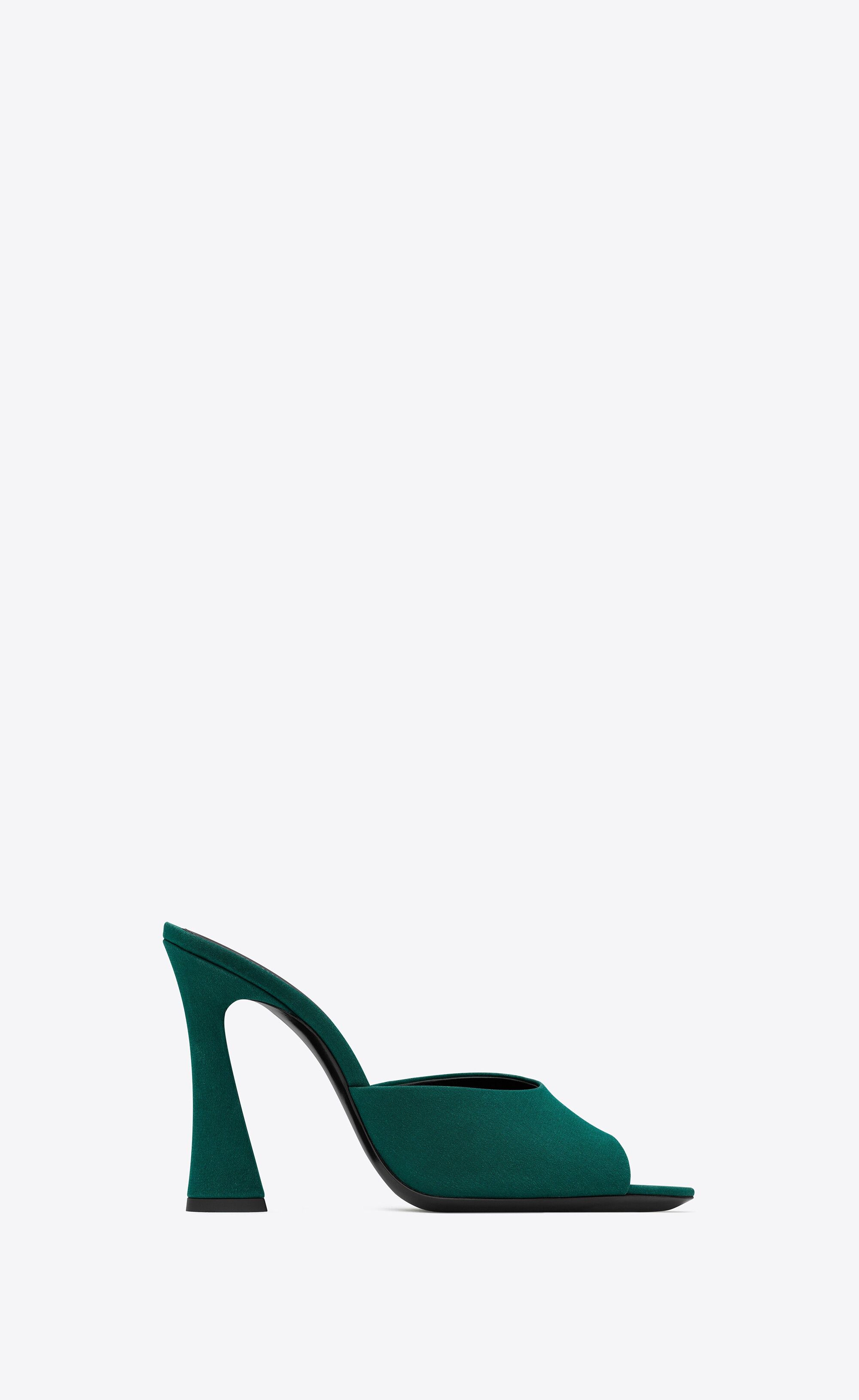 Saint Laurent Paris suite mules in crepe de chine Size US 7 / IT 37 - 1 Thumbnail