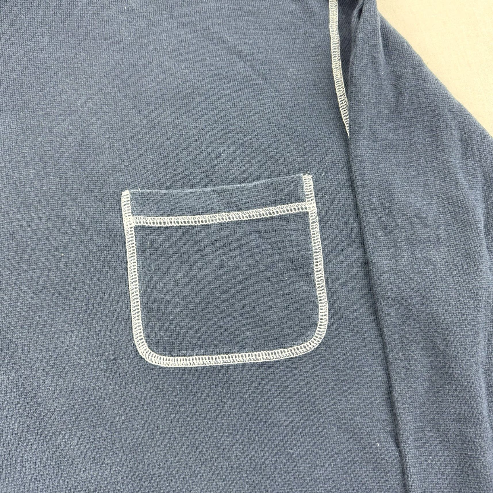 Vintage VINTAGE Structure Hoodie Adult Medium Blue Lightweight Hipster 90s Y2K Mens Pullover Size US M / EU 48-50 / 2 - 3 Thumbnail