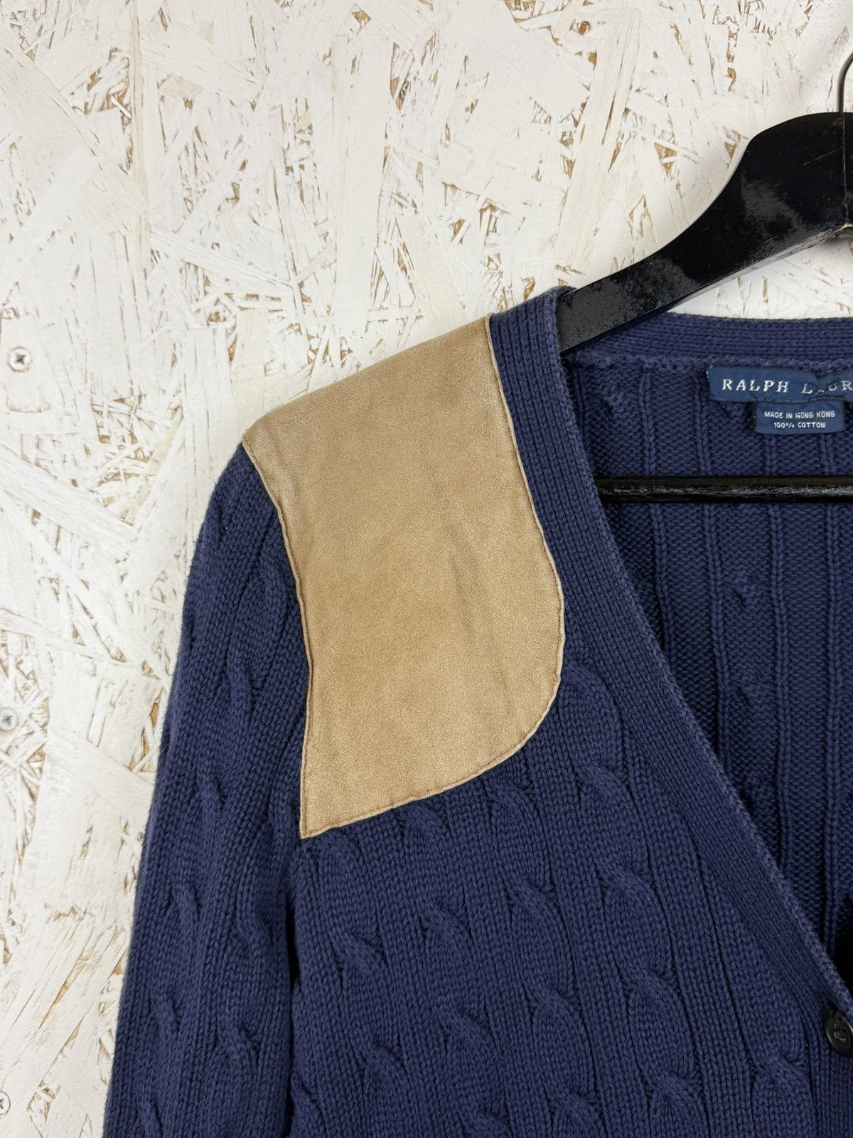 Polo Ralph Lauren Polo Ralph Lauren Cotton Cable Knit Cardigan Sweater Blue M Size US M / EU 48-50 / 2 - 2 Thumbnail