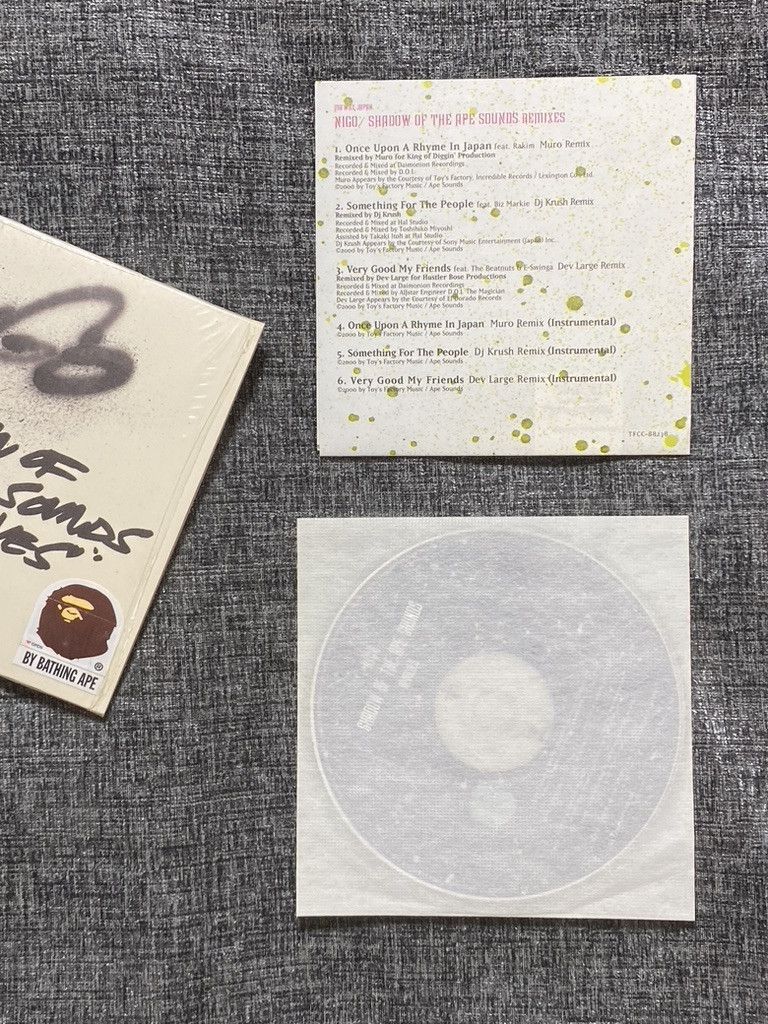 Bape × Nigo 2000 Original Nigo Shadow Of The Ape Sounds Remixes CD Set Size ONE SIZE - 5 Thumbnail