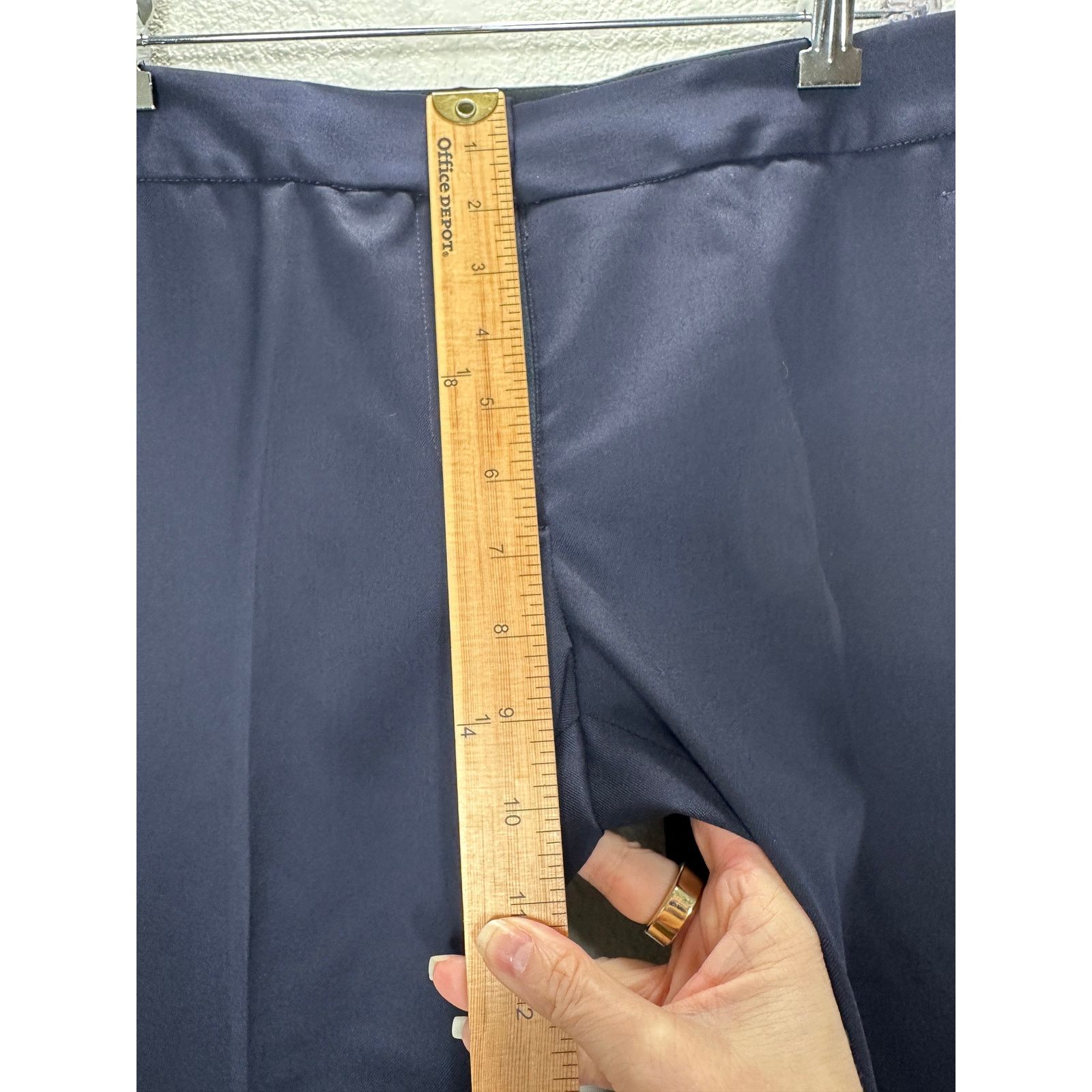 Stella McCartney Stella McCartney Navy Tapered Leg Zip Ankle Trouser 40 / M Size 30" / US 8 / IT 44 - 13 Thumbnail