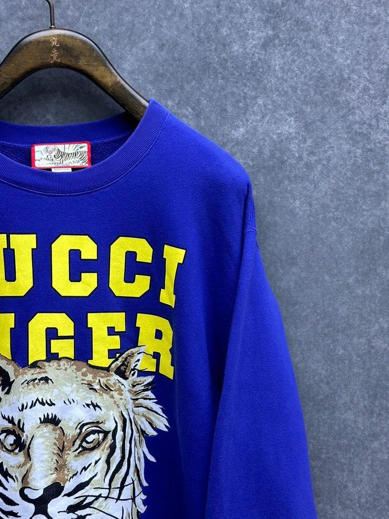 Gucci GUCCI Tiger Print Pullover Sweatshirt for Men-2506 Size US L / EU 52-54 / 3 - 5 Thumbnail