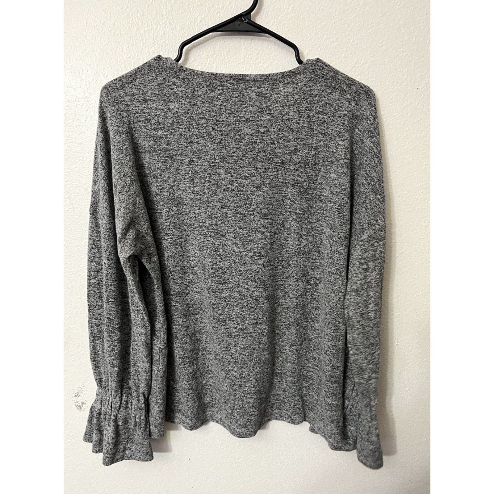 Lucky Brand LUCKY BRAND Super Soft Top Marbled Grey Size Medium Crew Neck Long Sleeve Blouse Knit Women Casual Vintage No Size M / US 6-8 / IT 42-44 - 2 Thumbnail