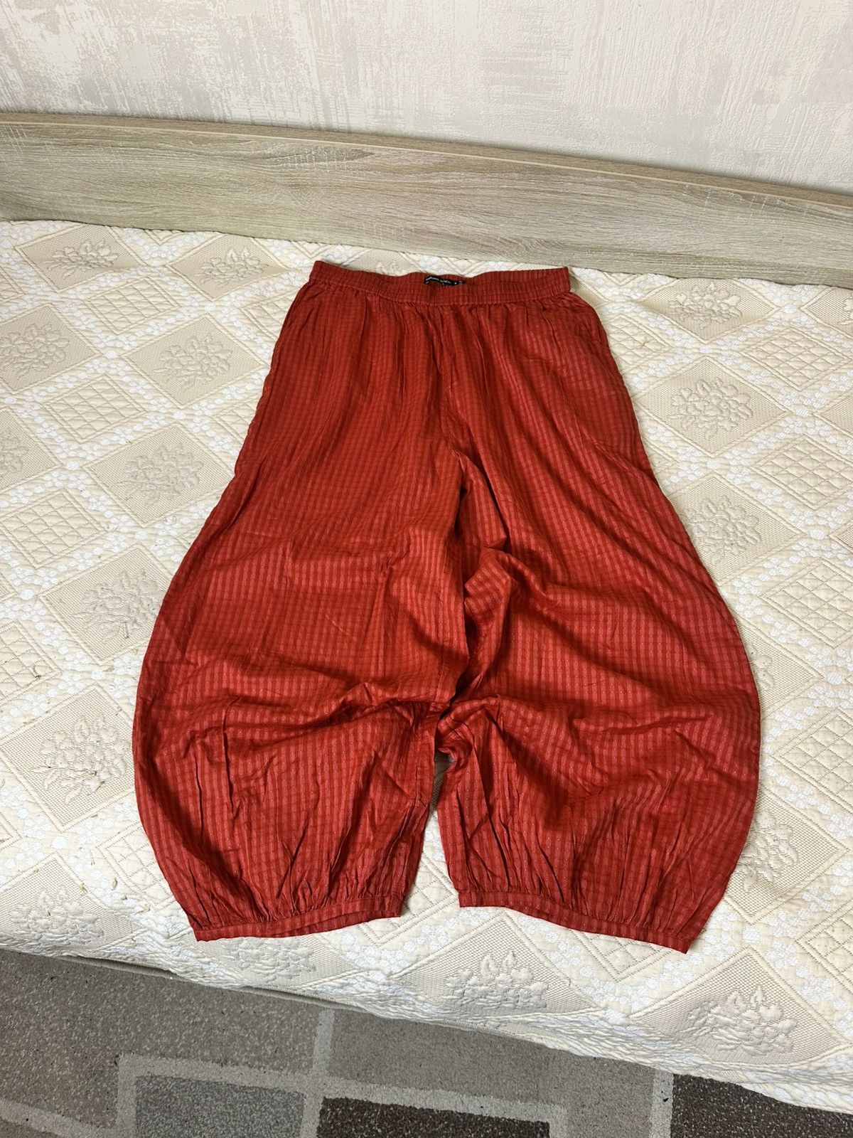 Gudrun Sjoden 🔥 Gudrun Sjoden Cotton Blend Wide Pants Trousers Check Size 28" / US 6 / IT 42 - 1 Thumbnail