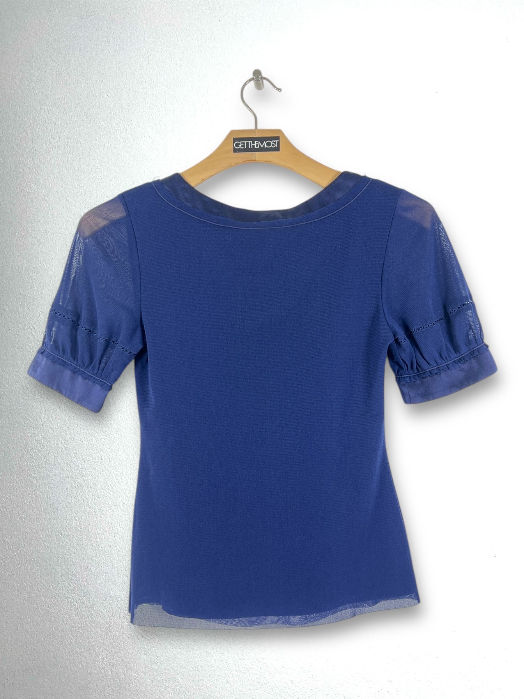 Vivienne Tam VIVIENNE TAM Nylon Silk Blouse (0) GTMP196 Size XS / US 0-2 / IT 36-38 - 9 Thumbnail