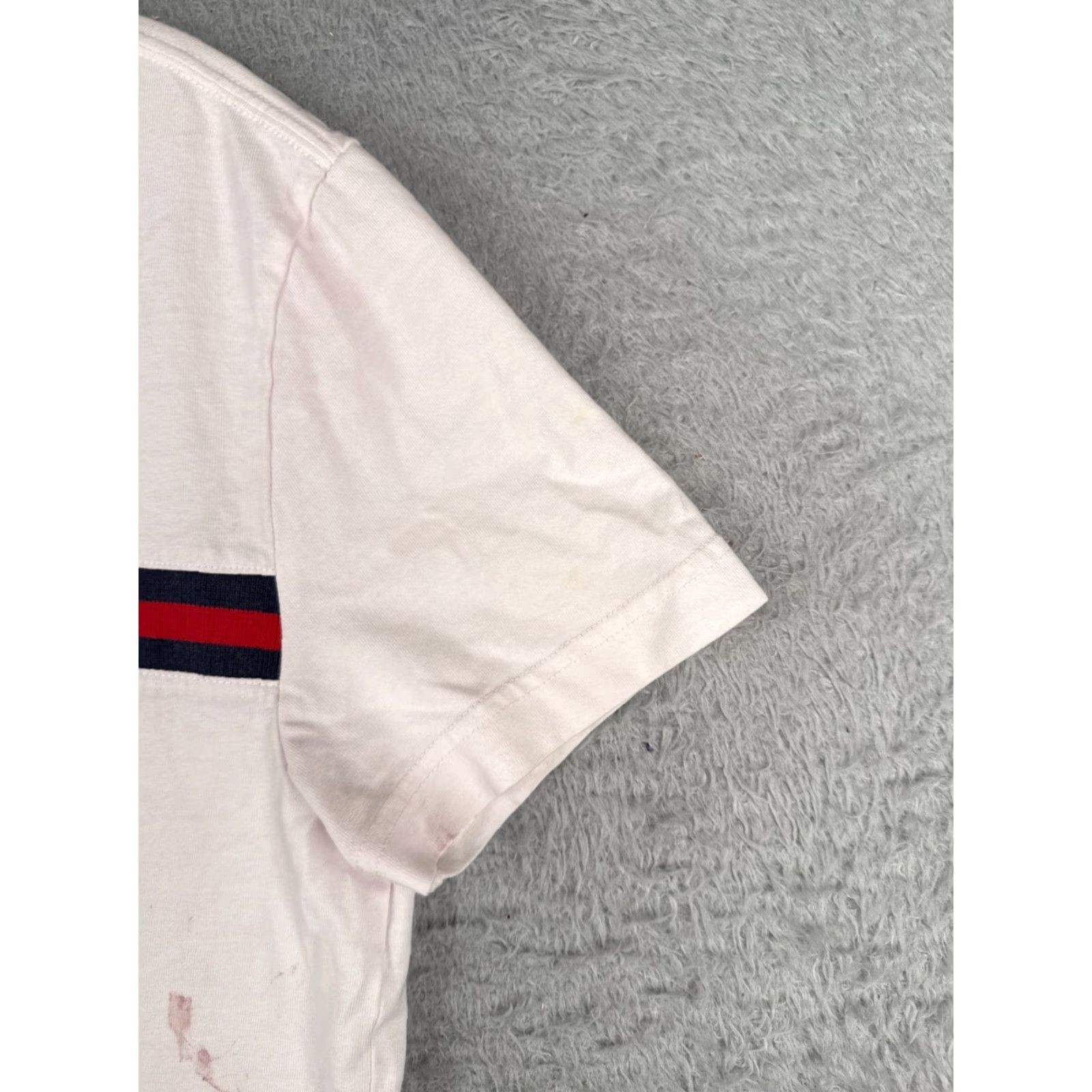 Tommy Hilfiger Tommy Hilfiger Shirt Men S White Crew Neck Short Sleeve Cotton Logo Mens Size US S / EU 44-46 / 1 - 2 Thumbnail