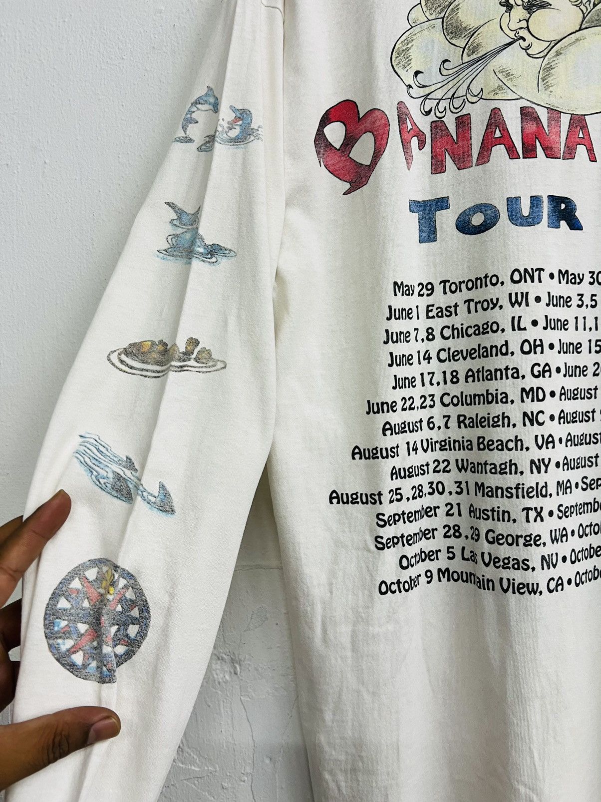 Band Tees × Nike × Vintage VINTAGE JIMMY BUFFET 1996 BANANA WIND TOUR TEE Size US L / EU 52-54 / 3 - 11 Thumbnail