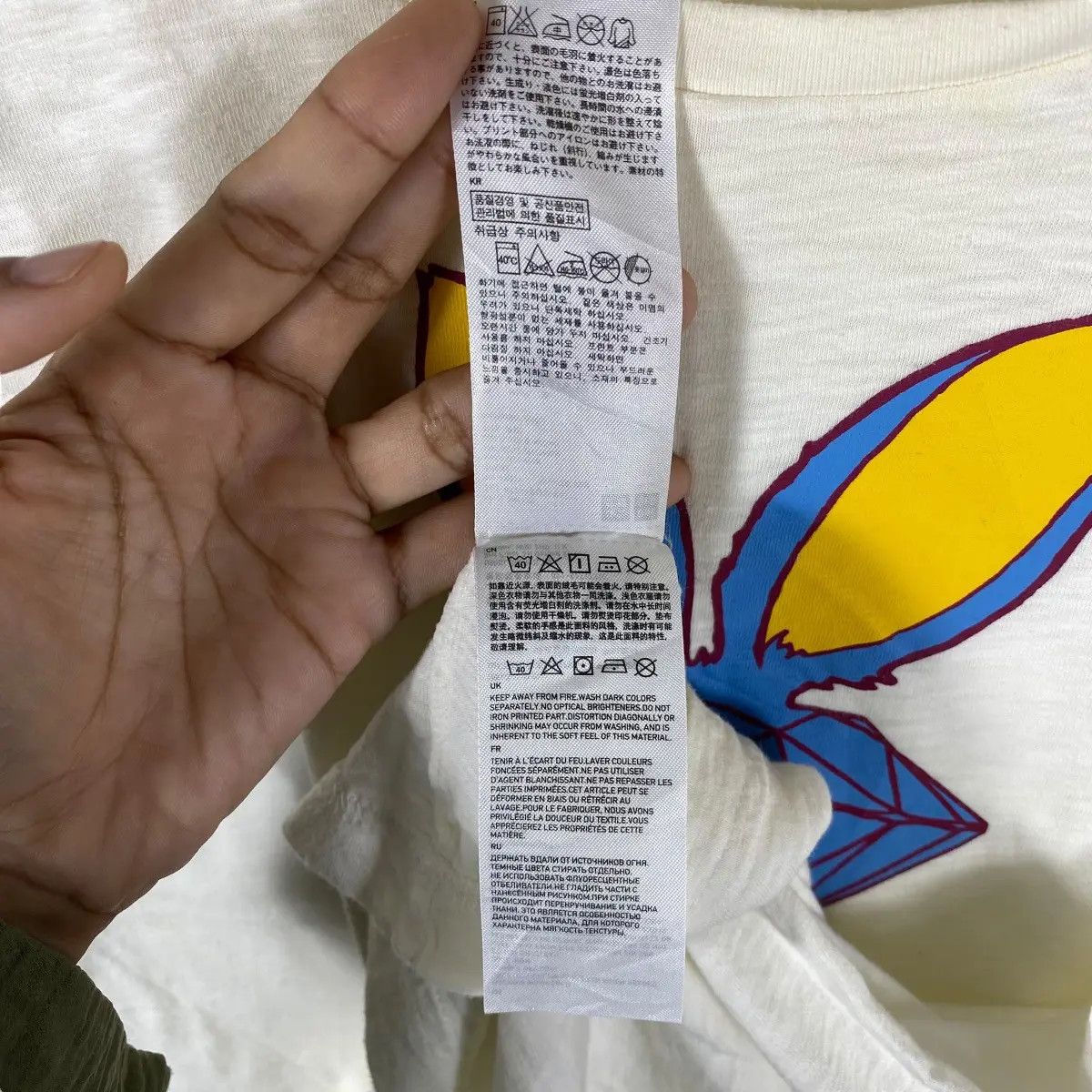Japanese Brand UNIQLO UNDERCOVER Diamond Rabbit Graphic Tee Shirt Size M / US 6-8 / IT 42-44 - 8 Thumbnail