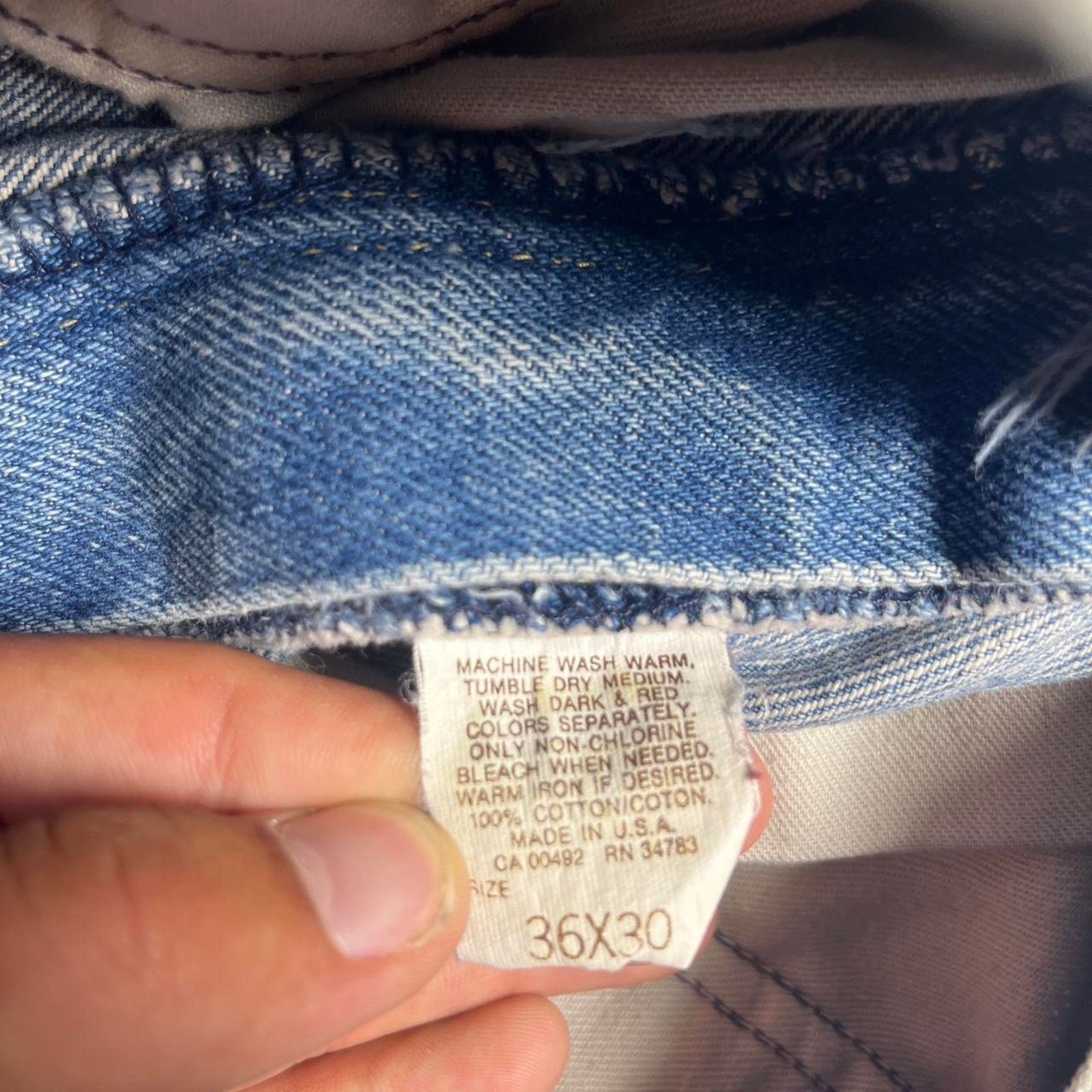 Lee Vintage blue denim lee jeans Size US 36 / EU 52 - 3 Thumbnail