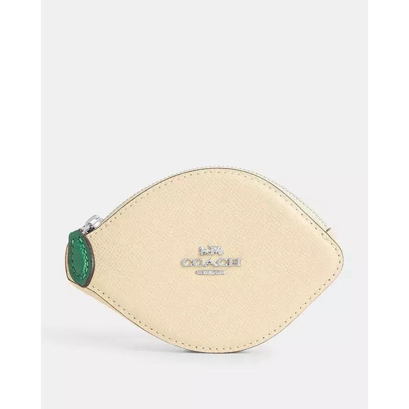 Coach NWT Coach Lemon Shaped Coin Purse CAN30 Silver/Moonlight Size ONE SIZE - 5 Thumbnail