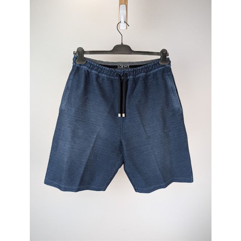 Loewe o1rshd1 Bermuda Shorts in Indigo Blue Size US 34 / EU 50 - 1 Thumbnail