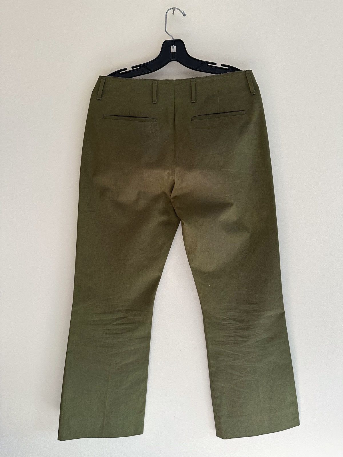 Acne Studios Acne studios Green Cotton Trousers Size US 30 / EU 46 - 2 Thumbnail