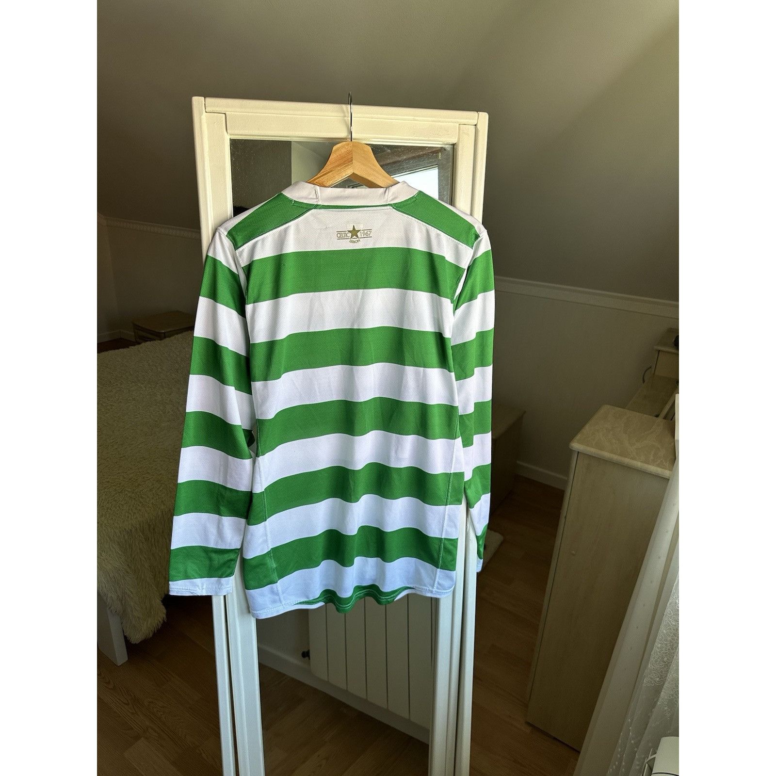 Nike Celtic Home Football Shirt Jersey 2007/08 40th Anniversary Size US M / EU 48-50 / 2 - 9 Thumbnail