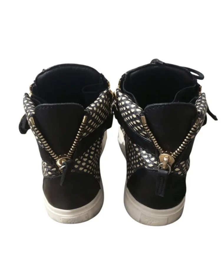 Giuseppe Zanotti $1200 + Hi top leather sneakers Size US 5 / EU 37 - 6 Thumbnail