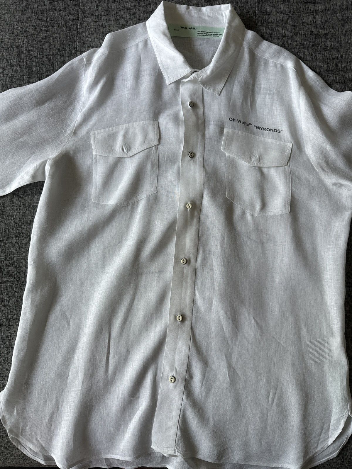 Off-White Off-White “Mykonos” Linen Button Down Size US S / EU 44-46 / 1 - 2 Thumbnail