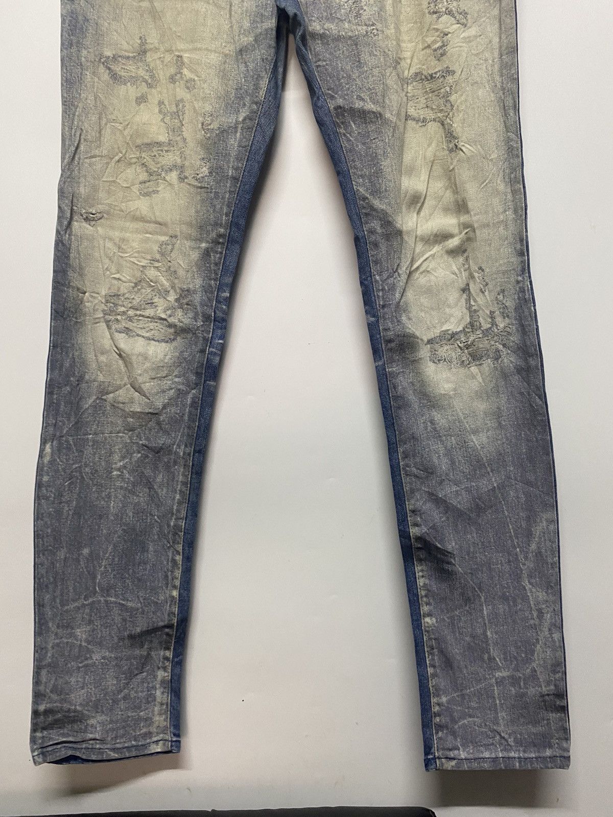 Hysteric Glamour Semantic Design Distressed Denim Stretch Jeans Art Size US 32 / EU 48 - 4 Thumbnail