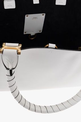 Chloe o1loc1c1024 Size: OS / CHC23 Marcie Small Tote Bag in White Size ONE SIZE - 3 Thumbnail
