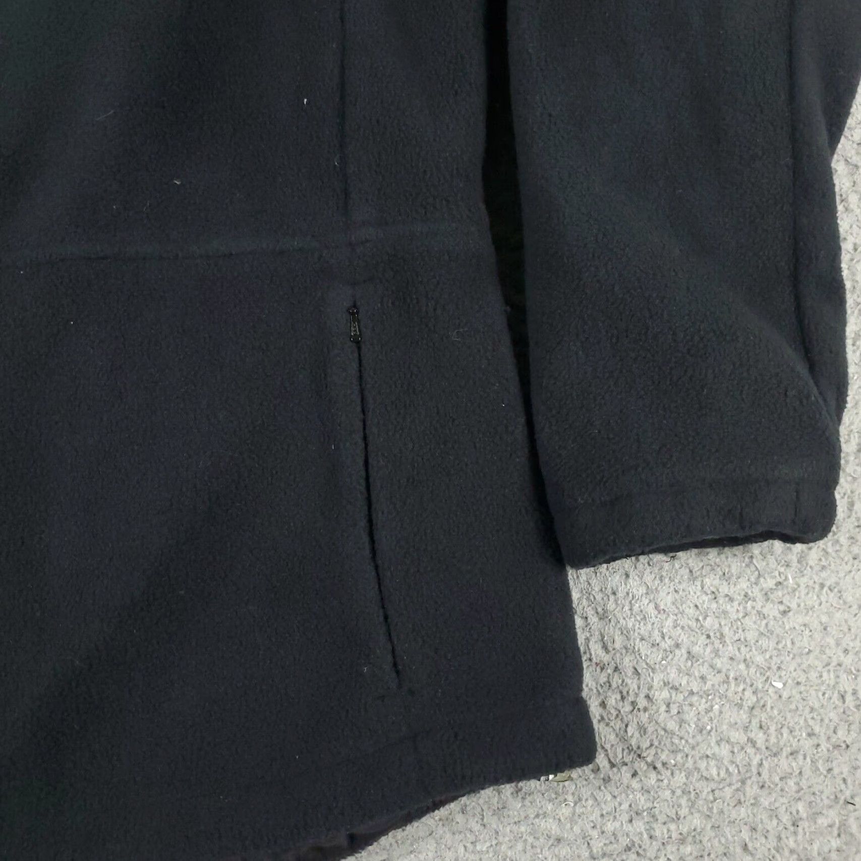 Vintage Columbia Jacket Womens Large Black Fleece Full Zip Up Sweater Sweatshirt Size L / US 10 / IT 46 - 4 Thumbnail