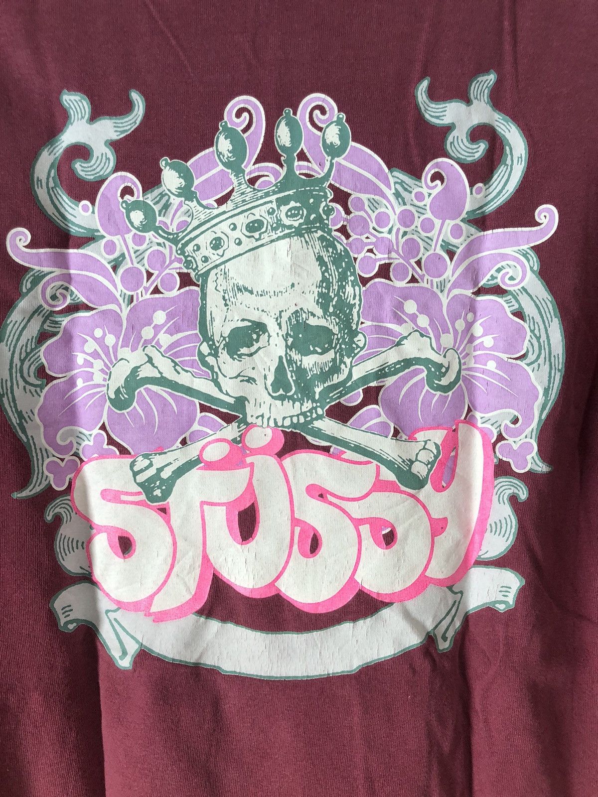 Stussy × Vintage Stussy vintage Skull tee Size US S / EU 44-46 / 1 - 4 Thumbnail