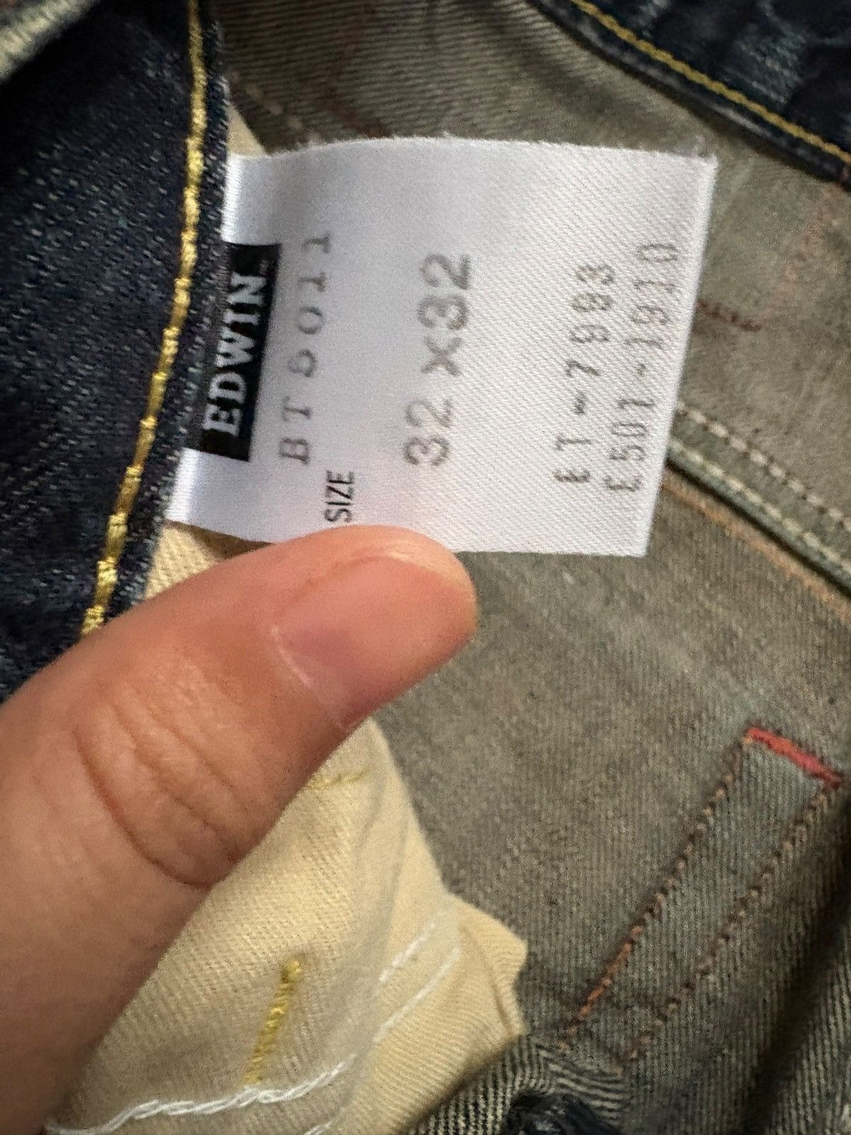 Edwin × Japanese Brand Vintage Japanese Edwin Faded Mud Wash Distress Flare Jeans Size US 33 - 10 Thumbnail