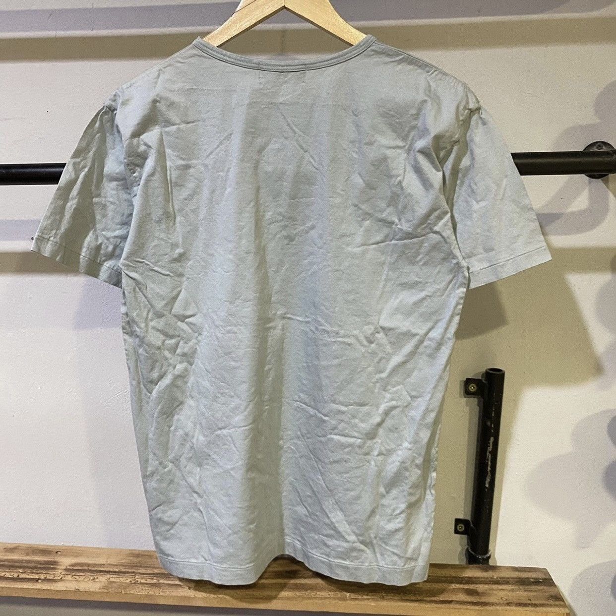 Gianni Valentino × Valentino × Vintage Gianni Valentino Italy Spell Out Big Logo Blue Tee Shirt M Size US M / EU 48-50 / 2 - 2 Thumbnail