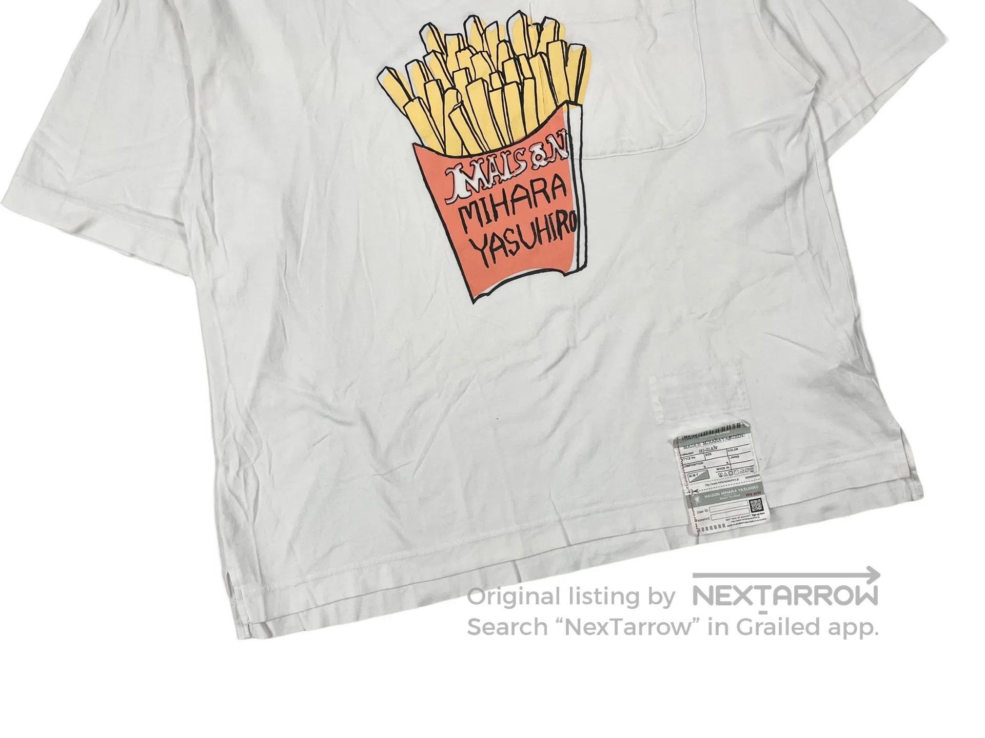 Maison Margiela Maison Margiela Fries Printed Loose Short Sleeve Size US S / EU 44-46 / 1 - 4 Thumbnail