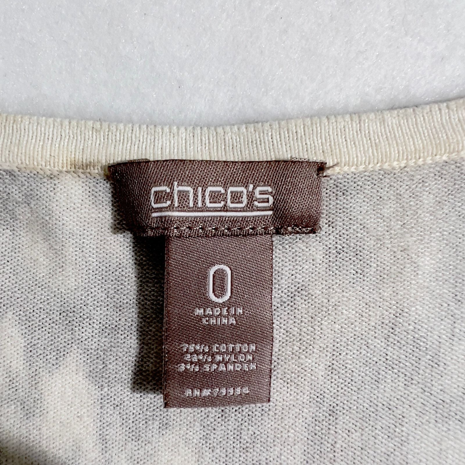 Chicos Chico's Tank Top Woman Chico Size 0 US=S4 Brown Animal Print Size S / US 4 / IT 40 - 2 Thumbnail